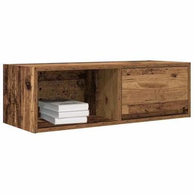 Tv-meubels 2 st 80x31x25,5 cm bewerkt hout oud houtkleurig