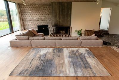 Louis de Poortere - 9121 Atlantic Monetti Giverny Beige - 80x150 cm Vloerkleed