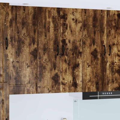 Keukenkast Gerookt eiken 60 x 31 x 100 cm Bewerkt hout