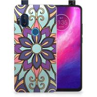 Motorola One Hyper TPU Case Purple Flower - thumbnail