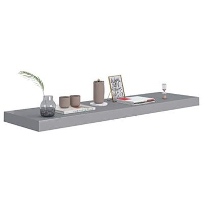 Wandschap zwevend 90x23,5x3,8 cm MDF grijs - thumbnail