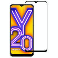 Voor Vivo Y20 Full Glue Full Screen Tempered Glass Film - thumbnail