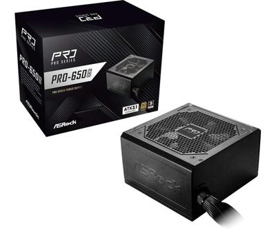 ASRock PRO-650G 650W 80 PLUS Gold-voeding