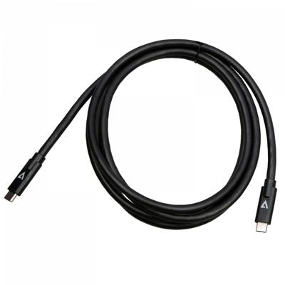 V7 V7USBC10GB-2M USB-kabel USB 3.2 Gen 2 (3.1 Gen 2) USB C Zwart