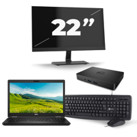 Dell Latitude 5580 - Intel Core i5-6e Generatie - 15 inch - 8GB RAM - 256GB SSD - Windows 11 + 1x 22 inch Monitor - thumbnail