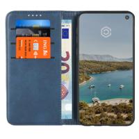 Casecentive Leren Wallet case Samsung Galaxy S10e blauw - thumbnail
