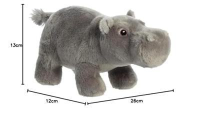 Eco Nation Pluchen knuffel - nijlpaard - 27 cm