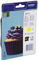 Originele inktcartridge Brother LC-123YBP Geel - thumbnail