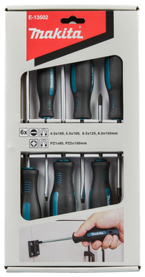 Makita Accessoires Schroevendraaierset 6-delig PZ/SL - E-13502 E-13502