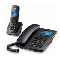 Huistelefoon Motorola C4201 Combo DECT (2 pcs) Zwart - thumbnail