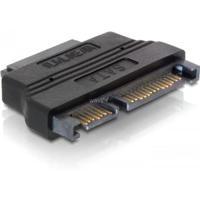 Delock Adapter Schijf [1x SATA-combi-bus 15+7-polig - 1x Slimline SATA-bus 7+6-polig] Zwart - thumbnail