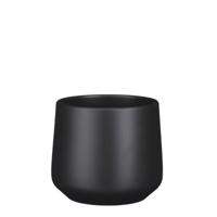 Amber pot rond donkergrijs mat h15,5xd17 cm Mica Decorations - Mica decorations - thumbnail