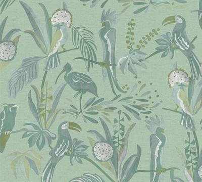 Livingwalls House of Turnowsky - Groen - Jungle Behang - 388982