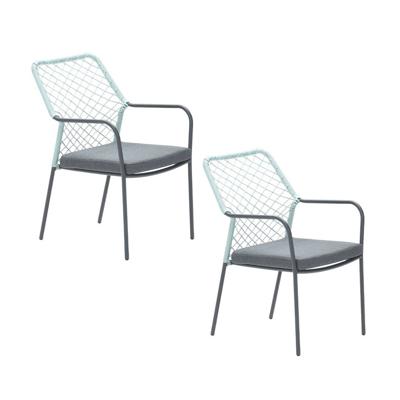 Garden Impressions Ross tuinstoel soft groen - 2 stuks Garden Impressions Ross tuinstoel soft groen - 2 stuks