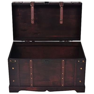 Schatkist vintage stijl 66x38x40 cm hout Schatkist vintage stijl 66x38x40 cm hout