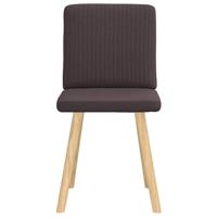 Eetkamerstoelen 2 st stof donkerbruin - thumbnail