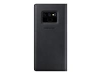 Leather Cover - Flip cover voor mobiele telefoon - kalfsleer - zwart - voor Galaxy Note9, Note9 Enterprise Edition, Note9 Ultimate Edition - thumbnail