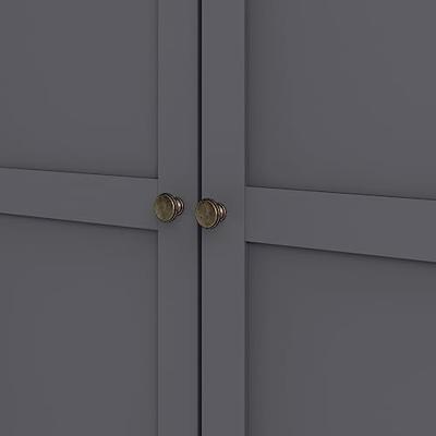 Kledingkast Amber - antraciet - 201x96x61 cm