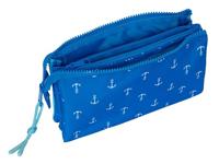 Pennenetui met 2 vakken Donald Blauw 22 x 12 x 3 cm - thumbnail