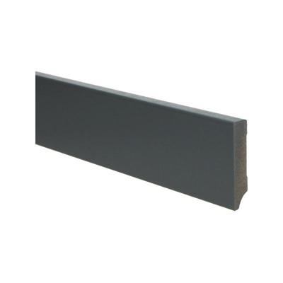 MDF Moderne plint 150x18 voorgelakt RAL9005 - lengte 240cm