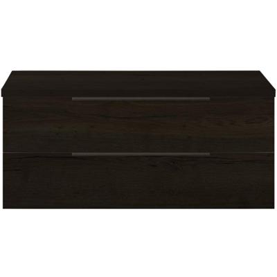Seville Badmeubelset 120 cm - 2 Laden Esu - Wastafelblad Black Oak Edge Greep