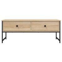 Salontafel 101x49x39,5 cm bewerkt hout sonoma eikenkleurig - thumbnail