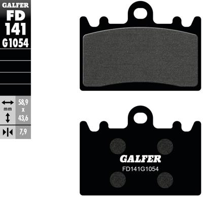 GALFER remblokken "fd141" brake pad fd141 g1054 organic