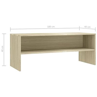 Tv-meubel 100x40x40 cm bewerkt hout sonoma eikenkleurig