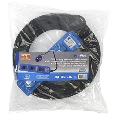 CEE 3-weg Schuko stekkerdoos 20M 373554