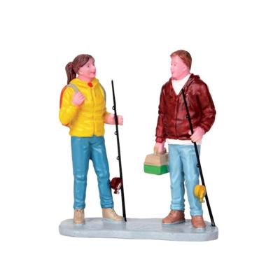 Lemax gearing up kerstdorp figuur type 2 Vail Village 2017