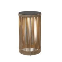 Lucide PINGI - Oplaadbare Vloerlamp Binnen/Buiten - Accu/Batterij - Ø 33,5 cm - LED 3 StepDim - 1x3W 3000K - IP44 - Taupe - thumbnail