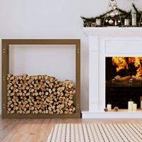 Haardhoutrek 100x25x100 cm massief grenenhout honingbruin - thumbnail