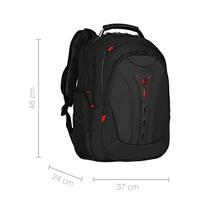 Wenger Pegasus Deluxe Ballistic Notebook rugzak 16 zwart - thumbnail