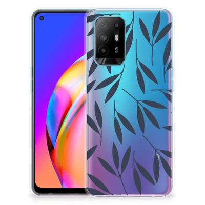 OPPO A94 5G | Reno5 Z | TPU Case | Leaves Blue