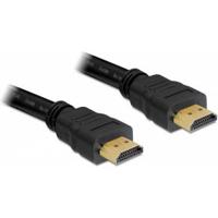 Delock 82710 HDMI-kabel HDMI Aansluitkabel HDMI-A-stekker 15 m Zwart Rond, 4K UHD, Vergulde steekcontacten, Verdraaid - thumbnail