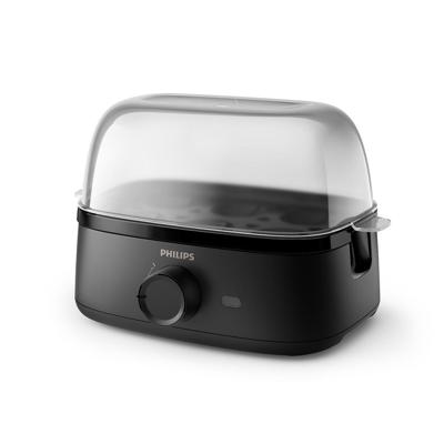 Philips HD9137/90 Eierkoker voor 6 Eieren Zwart/Transparant