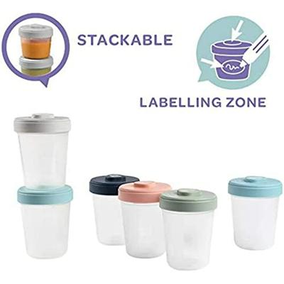 BEABA Set 2de leeftijd 6 porties clip - (6x250ml) BEABA Set 2de leeftijd 6 porties clip - (6x250ml)