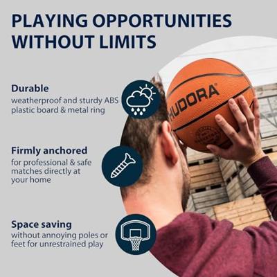 HUDORA Basketball-korf-set in-/outdoor