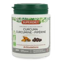 Superdiet Curcuma Curcumine Piperine Caps 120 - thumbnail