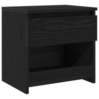 Nachtkastjes 2 stuks Zwart Eiken 40x30x39 cm Bewerkt Hout - thumbnail