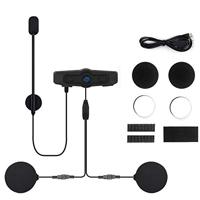 Albrecht 15540 headphones/headset Wireless Helmet Calls/Music Bluetooth Black - thumbnail
