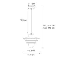 QAZQA Design buiten hanglamp zwart IP44 - Morty - thumbnail
