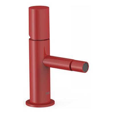 Bidetmengkraan Tres Study Exclusive 1-Knop Uitloop Recht 8 cm Rond Rood