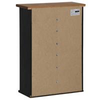 Bovenkast HALDEN met schuifdeur 49x22,5x70 cm grenenhout zwart - thumbnail