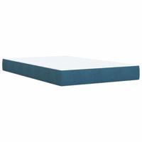Boxspring met matras fluweel blauw 120x190 cm - thumbnail