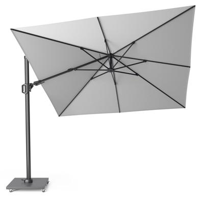 Platinum Sun & Shade zweefparasol challenger t2 300x300cm lichtgrijs