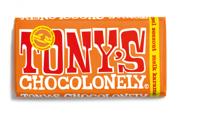 Chocolade Tony&apos;s Chocolonely melk karamel zeezout reep 180gr - thumbnail