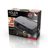 Adler AD 3043 sandwich maker 1300 W Zwart - thumbnail