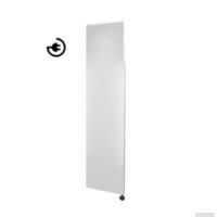 Radiator Sanicare Denso 180 x 40 cm. Mat Wit Thermostaat Zwart Linksonder Sanicare - thumbnail