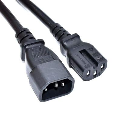 Akyga Stroom Aansluitkabel [1x Apparaatstekker, female C14 - 1x Apparaatstekker, male C14] 1 m Zwart